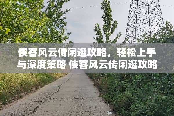 侠客风云传闲逛攻略，轻松上手与深度策略 侠客风云传闲逛攻略