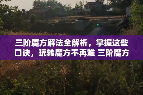 三阶魔方解法全解析，掌握这些口诀，玩转魔方不再难 三阶魔方的玩法口诀