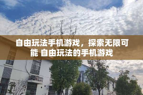 自由玩法手机游戏，探索无限可能 自由玩法的手机游戏