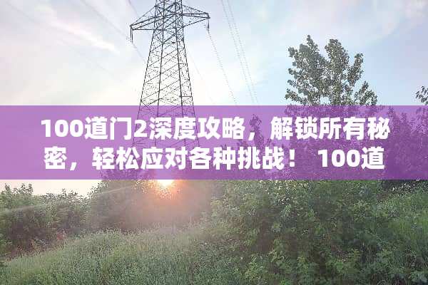 100道门2深度攻略，解锁所有秘密，轻松应对各种挑战！ 100道门2攻略