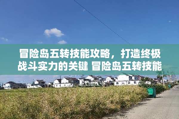 冒险岛五转技能攻略，打造终极战斗实力的关键 冒险岛五转技能