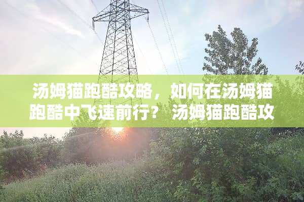 汤姆猫跑酷攻略，如何在汤姆猫跑酷中飞速前行？ 汤姆猫跑酷攻略