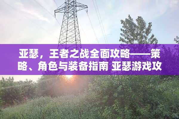 亚瑟，王者之战全面攻略——策略、角色与装备指南 亚瑟游戏攻略