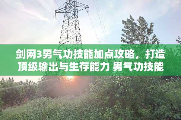 剑网3男气功技能加点攻略，打造**输出与生存能力 男气功技能加点