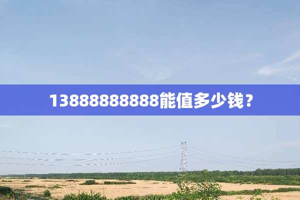 13888888888能值多少钱？