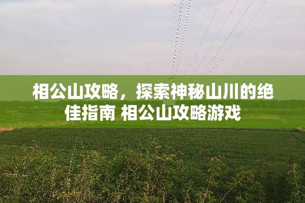 相公山攻略，探索神秘山川的绝佳指南 相公山攻略游戏