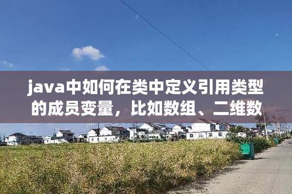java中如何在类中定义引用类型的成员变量，比如数组、二维数组、其他类的对象？