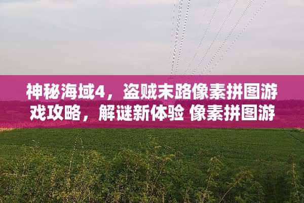 神秘海域4，盗贼末路像素拼图游戏攻略，解谜新体验 像素拼图游戏攻略