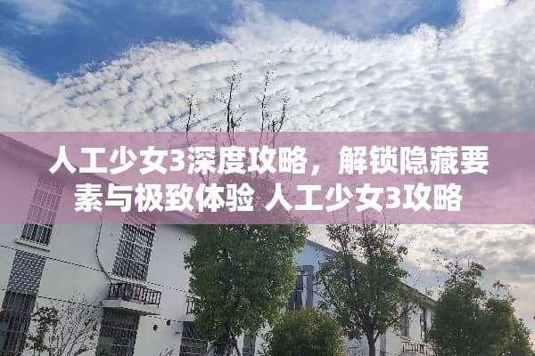 人工少女3深度攻略，解锁隐藏要素与极致体验 人工少女3攻略