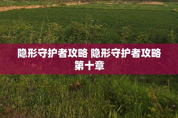 **守护者攻略 **守护者攻略第十章
