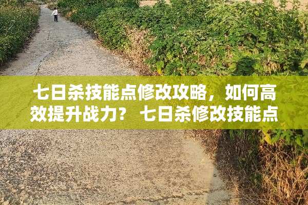七日杀技能点修改攻略，如何高效提升战力？ 七日杀修改技能点