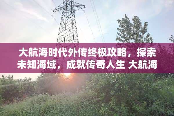 大航海时代外传终极攻略，探索未知海域，成就传奇人生 大航海时代外传攻略