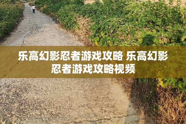乐高幻影忍者游戏攻略 乐高幻影忍者游戏攻略视频
