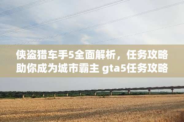 侠盗猎车手5全面解析，任务攻略助你成为城市霸主 gta5任务攻略