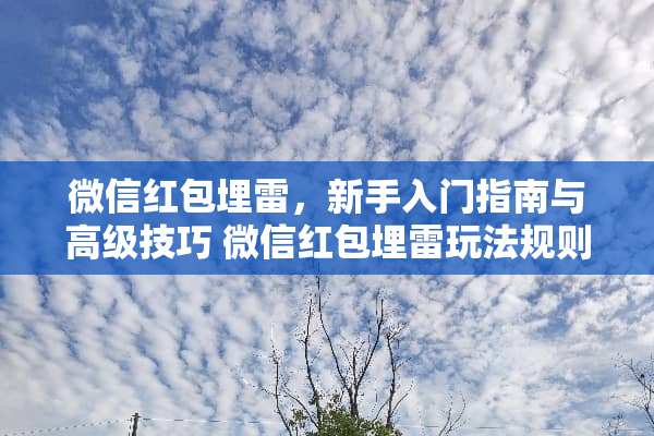 微信红包埋雷，新手入门指南与高级技巧 微信红包埋雷玩法规则