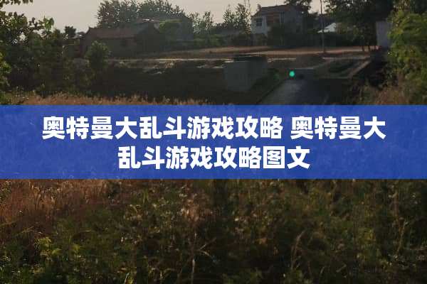 奥特曼大乱斗游戏攻略 奥特曼大乱斗游戏攻略图文
