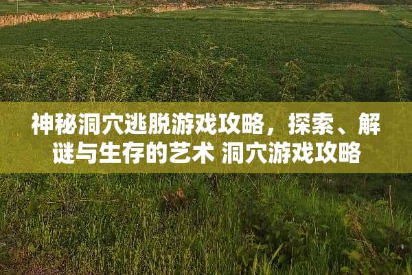 神秘洞*逃脱游戏攻略，探索、解谜与生存的艺术 洞*游戏攻略