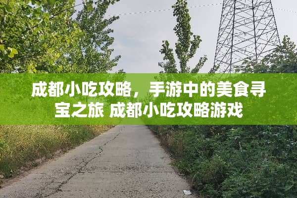 成都小吃攻略，手游中的美食寻宝之旅 成都小吃攻略游戏