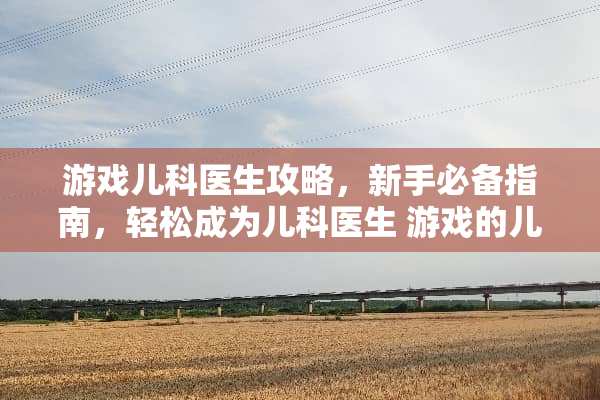 游戏儿科医生攻略，新手必备指南，轻松成为儿科医生 游戏的儿科医生攻略