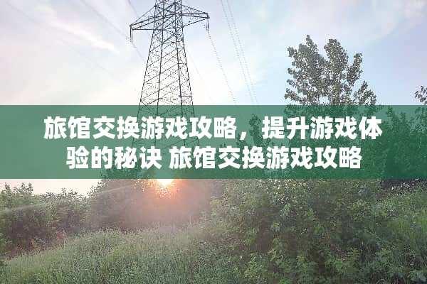 旅馆交换游戏攻略，提升游戏体验的秘诀 旅馆交换游戏攻略