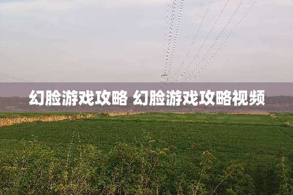 幻脸游戏攻略 幻脸游戏攻略视频