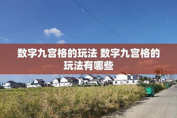 数字九宫格的玩法 数字九宫格的玩法有哪些