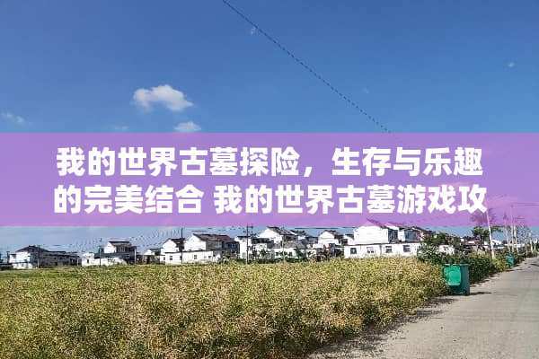 我的世界古墓探险，生存与乐趣的完美结合 我的世界古墓游戏攻略