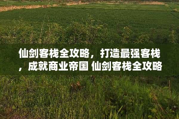 仙剑客栈全攻略，打造最强客栈，成就商业帝国 仙剑客栈全攻略
