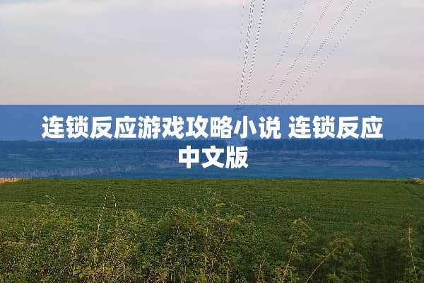 连锁反应游戏攻略小说 连锁反应中文版