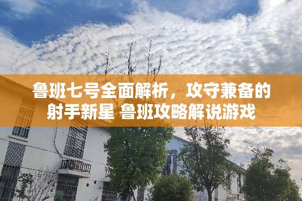 鲁班七号全面解析，攻守兼备的射手新星 鲁班攻略解说游戏