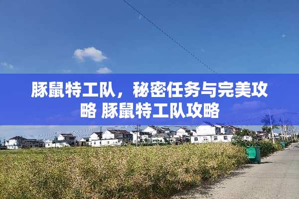 豚鼠特工队，秘密任务与完美攻略 豚鼠特工队攻略