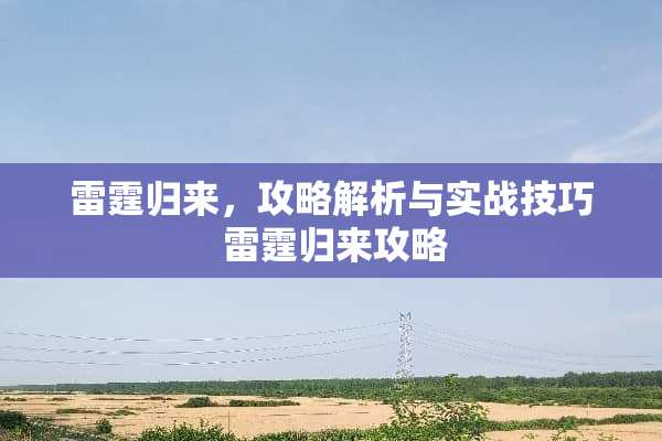 **归来，攻略解析与实战技巧 **归来攻略