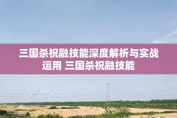 三国杀祝融技能深度解析与实战运用 三国杀祝融技能