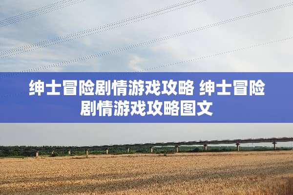 绅士冒险剧情游戏攻略 绅士冒险剧情游戏攻略图文