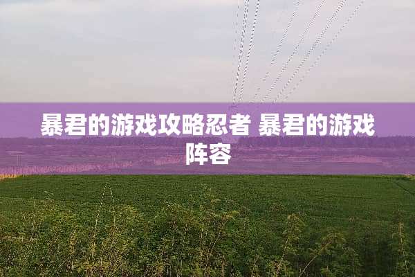 暴君的游戏攻略忍者 暴君的游戏阵容