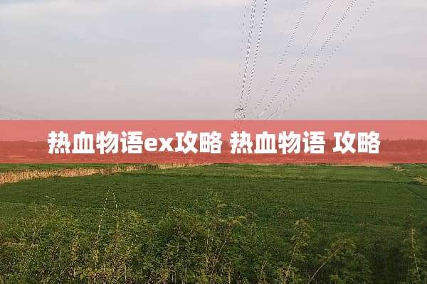 热血物语ex攻略 热血物语 攻略