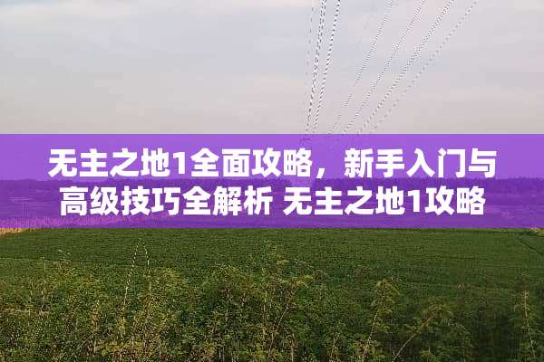 无主之地1全面攻略，新手入门与高级技巧全解析 无主之地1攻略