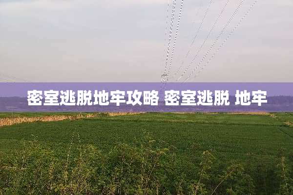 密室逃脱地牢攻略 密室逃脱 地牢