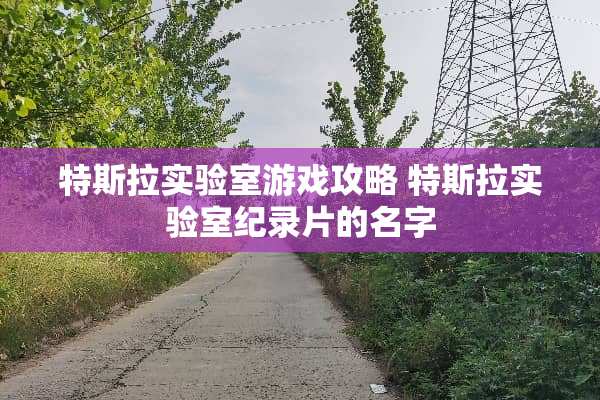 特斯拉实验室游戏攻略 特斯拉实验室纪录片的名字