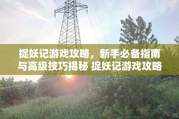 捉妖记游戏攻略，新手必备指南与高级技巧揭秘 捉妖记游戏攻略