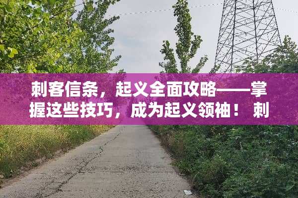 刺客信条，起义全面攻略——掌握这些技巧，成为起义领袖！ 刺客信条起义游戏攻略