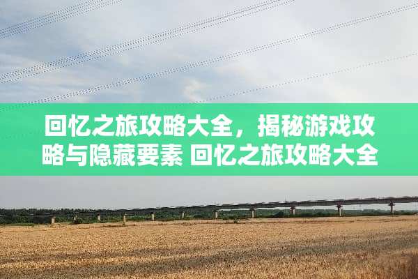 回忆之旅攻略大全，揭秘游戏攻略与隐藏要素 回忆之旅攻略大全