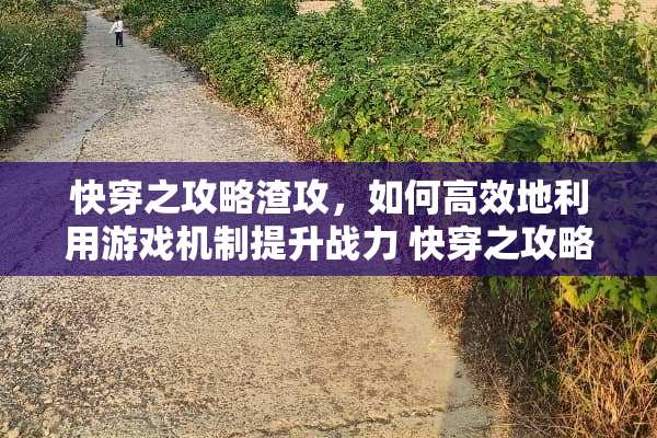快穿之攻略渣攻，如何高效地利用游戏机制提升战力 快穿之攻略渣攻