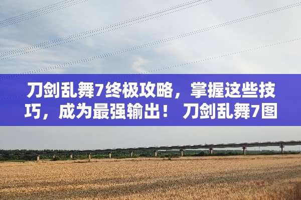 刀剑乱舞7终极攻略，掌握这些技巧，成为最强输出！ 刀剑乱舞7图攻略