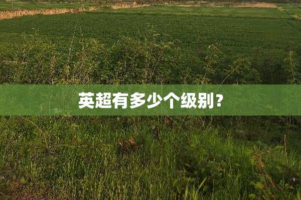 英超有多少个级别？