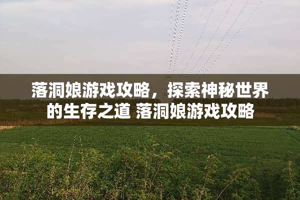 落洞娘游戏攻略，探索神秘世界的生存之道 落洞娘游戏攻略