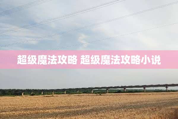 超级魔法攻略 超级魔法攻略小说