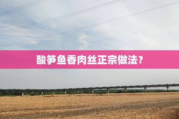 酸笋鱼香**正宗做法？