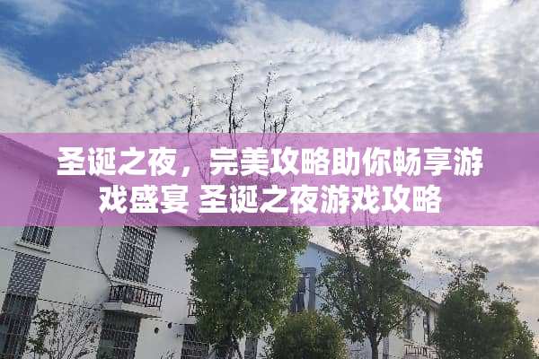 圣诞之夜，完美攻略助你畅享游戏盛宴 圣诞之夜游戏攻略