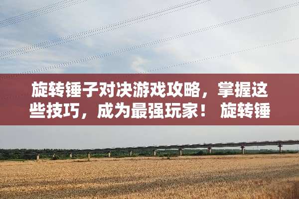 旋转锤子对决游戏攻略，掌握这些技巧，成为最强玩家！ 旋转锤子对决游戏攻略